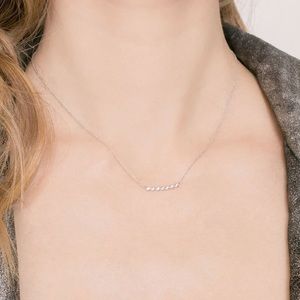Dana Rebecca Lulu Jack Bezel Bar Necklace